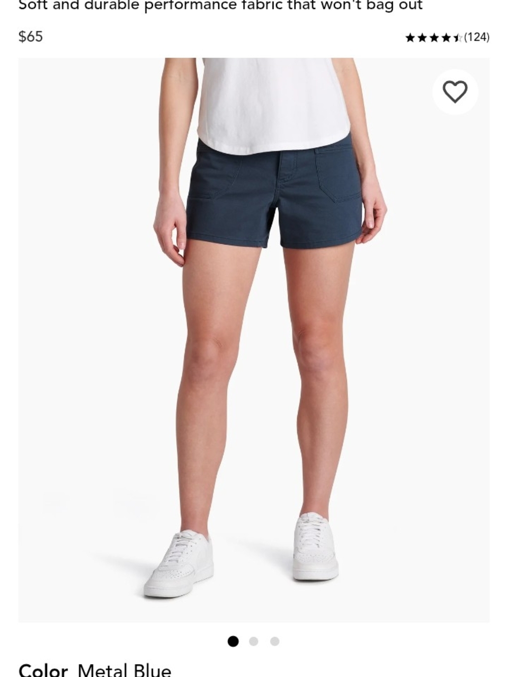 Kuhl Women's Metal Blue Bermuda Shorts